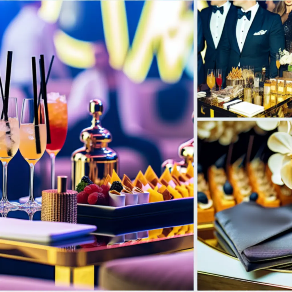 Strefa VIP z elegancko nakrytym stołem