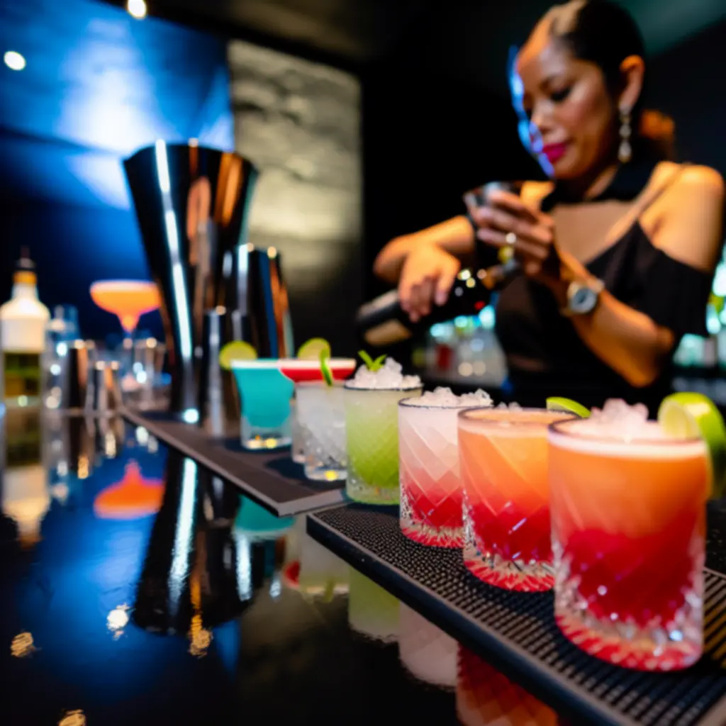 Koktajle autorskie przygotowywane w nowoczesnym barze 